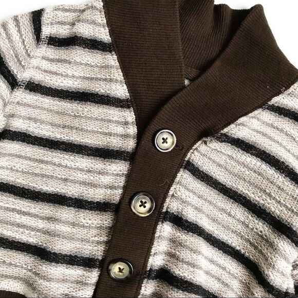 Joe Fresh brown striped cardigan EUC 6-12 months - Picture 2 of 2